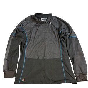 NWT Freeze Out Thermal Protection 1/4 Zip Pullover Top Men's 4XL Black Blue
